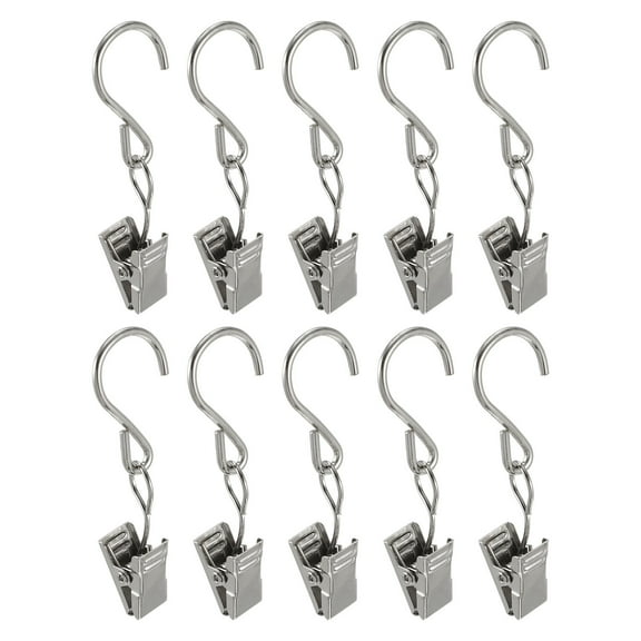 FRCOLOR  50 Pcs Hanging Hook Clip Essential Curtain Accessory S-shaped Hooks