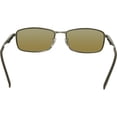 thumbnail image 3 of Ray-Ban 0RB3498 Rectangle Sunglasses - Size - 61 (Grey Gradient Brown Polar), 3 of 3