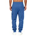 thumbnail image 6 of Cargo Sweatpants for Men,Elastic Drawstring Waist Casual Loose Jogger Pants with Side Pockets for Sports Daily Wear, 6 of 6