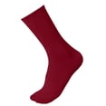 thumbnail image 2 of QSAWXQZ Kids' Crew Socks Solid Knitting Breathable Mid Calf Socks 5-13Years, 2 of 5