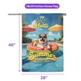 thumbnail image 5 of Hello Summer Akita Pool Day on Watermelon Float House Flag 28x40in Double Sided Inu Dog Lover Outdoor Decor - 13008, 5 of 5