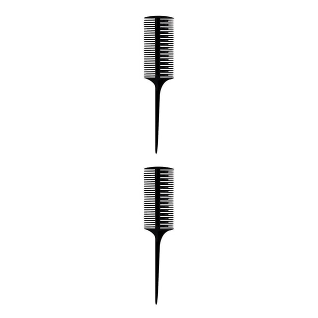Minnieouse Peine resaltador, cepillo de pelo de doble cara para teñir el hogar, barbería, salón, herramientas de peluquería, regalos para estudiantes Type4 NO4 Minnieouse CBP196011