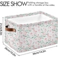 thumbnail image 4 of Storage Basket Cute Llama Foldable Canvas Laundry Baskets Bin Waterproof Inner Layer with Sturdy Handles for Toy Nursery Blanket Clothes 2 Pack, 4 of 7