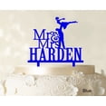 thumbnail image 1 of Personalized Mr & Mrs Couple Cake Topper Personalized Blue Cake Topper Color Option Available 5-7 Inches Wide, 1 of 1