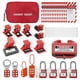 thumbnail image 1 of Electrical Locking Tag Kit, Buckle Set, Lotolock, Plug Lock, Nylon Zipper Tie, Carrying Case Set, 1 of 5