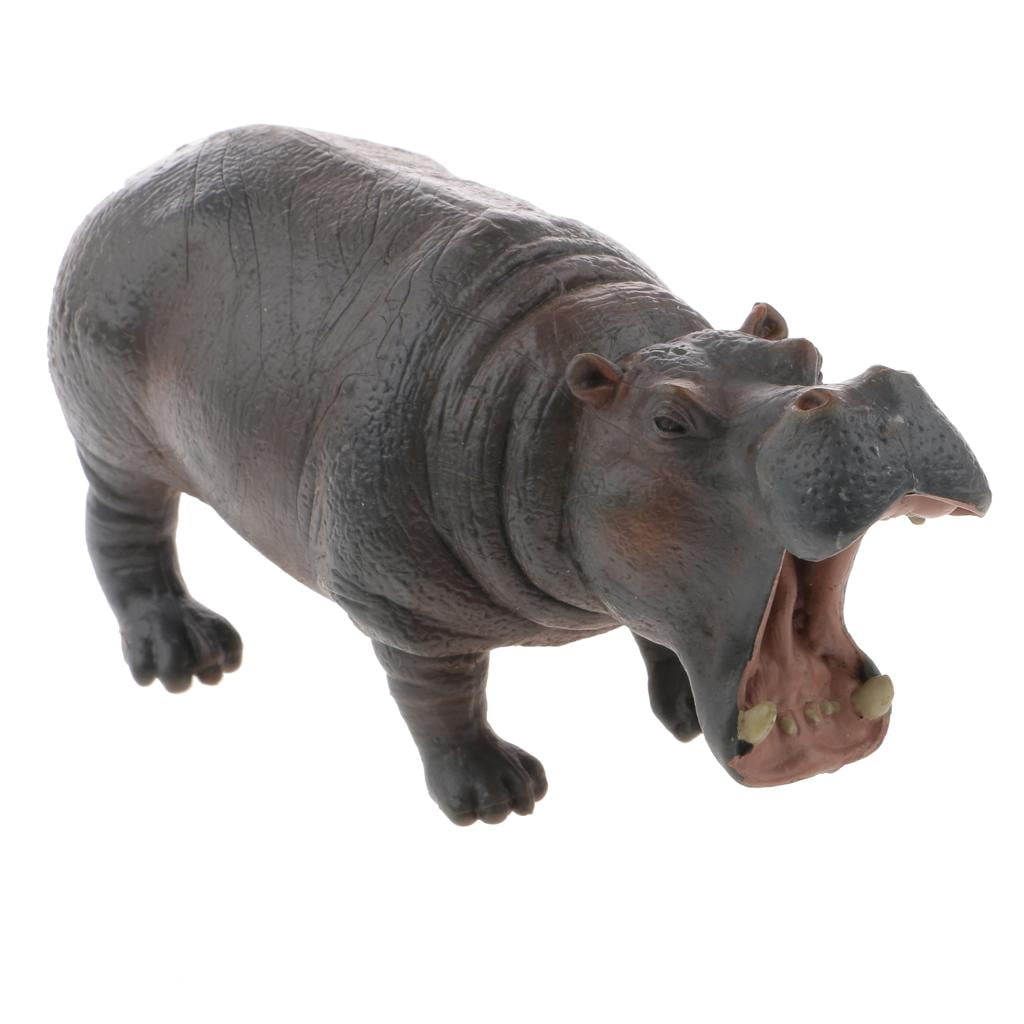 Hippopotamus Animal Figurine Model Action Figure Craft Kid Toys Decor ...