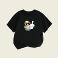 thumbnail image 2 of T-shirt de Pâques pour Enfants, T-shirt Graphique à Manches Courtes et Col Rond avec Imprimé d'Œuf, Mélange Doux de Polyester-Spandex, Tissu Respirant, pour Garçons et Filles de 1 à 12 Ans, Lavable en Machine, 2 of 3