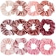 thumbnail image 1 of Blush Theme Hair Scrunchies Velvet Elastics Pink Lovers Scrunchy Bobbles Soft Hair Bands Hair Ties Hair Accessories For Women Or Girls (12 Blush), 1 of 5