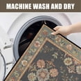 thumbnail image 6 of Washable Vintage Kitchen Mat 31"x20" Non Slip Soft Plush Low Profile Kitchen Rug, Distressed Medallion Oriental Style Sink Mat for Laundry Room Bedroom Office, 6 of 6
