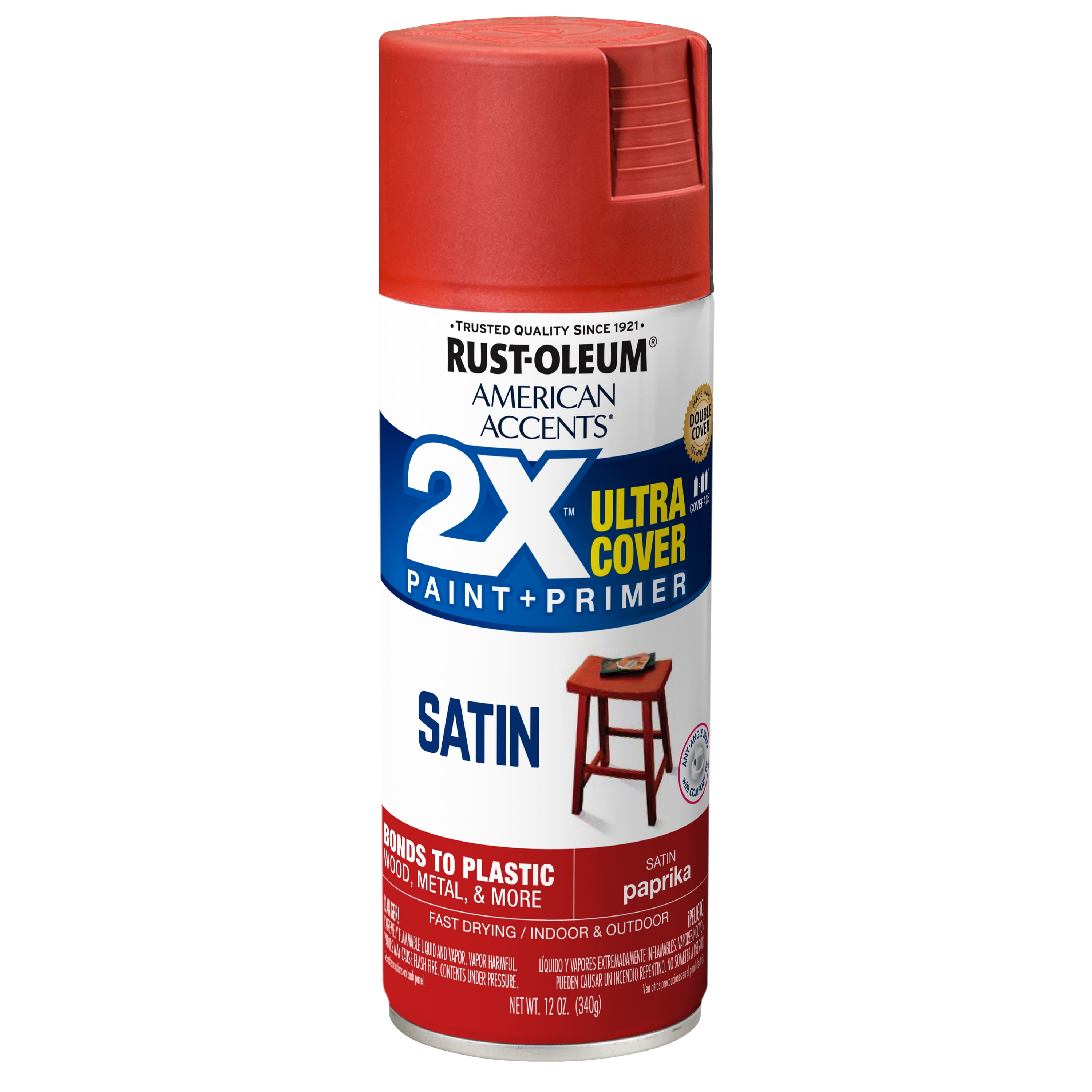 Paprika, RustOleum American Accents 2X Ultra Cover Satin Spray Paint