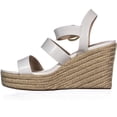 thumbnail image 3 of Womens Steve Madden Valery Platform Wedge Sandals, White Patent, 10 US, 3 of 6