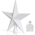 thumbnail image 3 of Adorno para árbol, estrella con purpurina, 20 cm, decoración navideña, 3 of 7