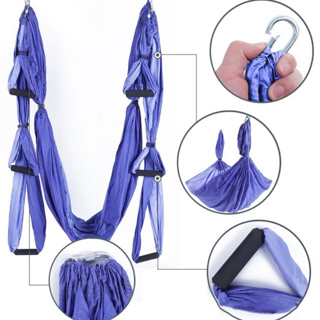 Bangcool Yoga Swing Set Professional Yoga Hammock Kit Flying Yoga Inversion Tool for Gym