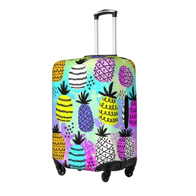 Fotbe Graffiti Pineapples Funda Protectora para Equipaje, Antirrayones y Resistente a la Suciedad, Compatible con Maletas de 18 a 32 Pulgadas-Small