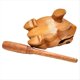 thumbnail image 3 of Tradicional Tailandesa de Madera de la Suerte, Decoración de Escritorio para el Hogar, Artesanías de Rana de la Suerte, 3 of 4
