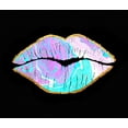 thumbnail image 2 of Lavoie, Tina 30x26 White Modern Wood Framed Museum Art Print Titled - Marble and Gold Lips, 2 of 4