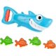 thumbnail image 1 of CHAO Shark Grabber Baby Bath Toys - Tiburón azul mejorado 2022 con acción para morderse los dientes, incluye 4 juguetes de baño para peces para niños, niñas y niños pequeños, 1 of 5