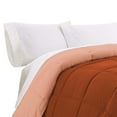 thumbnail image 2 of Veria Microfiber Queen Comforter with Stitched Block Pattern The Urban Port, Brown, 2 of 4