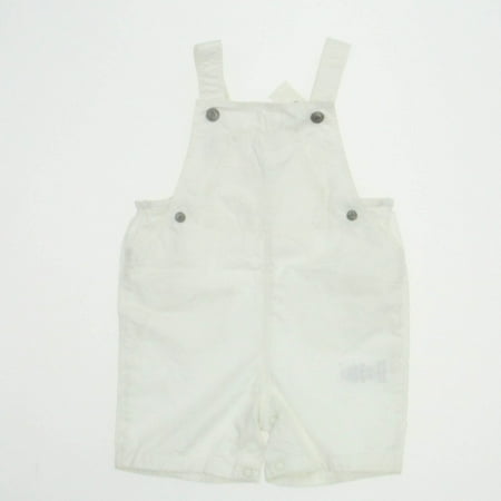

Pre-owned Ralph Lauren Unisex White Overall Shorts size: 9 Months