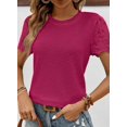 thumbnail image 4 of Camiseta SHEWIN Fashion 2025 con cuello redondo y manga corta para mujer, 4 of 4