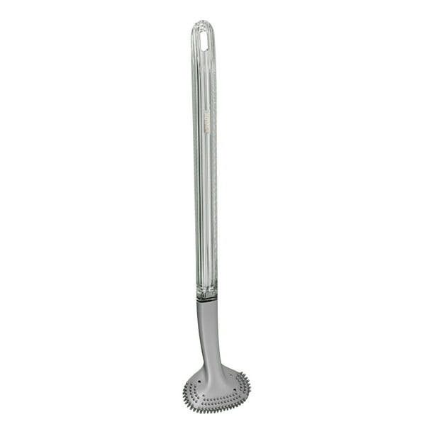 pstuiky Cepillo de baño de pared con adhesivo suave y mango sin rincones muertos