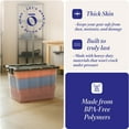 thumbnail image 3 of Homz 2 Pack 20-Gallon Clear Plastic Stackable Home Storage Bin with Lid, Black, 3 of 12