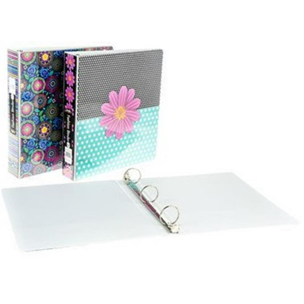 DDI 2010346 1.5" Fashion Binder with Inner Pockets Case of 12 Walmart