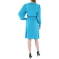 thumbnail image 2 of Anne Klein Womens Shutter Pleat Knee-Length Wrap Dress, 2 of 2