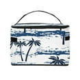 thumbnail image 3 of Yiaed Retro Coconut Tree Print Makeup Bag Travel Cosmetic Bags for Women Girls Zipper Pouch Makeup Organizer, 3 of 4
