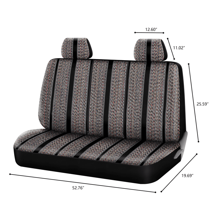 Auto Drive 1PC Seat Cover Truck Bench Saddle Blanket Jacquard Brown -  Universal Fit, 2102SC097 