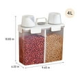 thumbnail image 2 of EGNMCR Storage Containers Large Airtight Rice Container, Food Storage Cereal Container, Food Container With Measuring Cup, Flour Grain Container For Household Storage Jar, 2 of 7