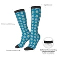 thumbnail image 4 of Bingfone Sea Turtle Print Compression Socks for Women and Men Long Socks for Running Athletic Cycling Nurse, 4 of 6