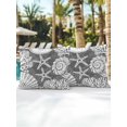 thumbnail image 4 of Outdoor Pillows Waterproof, Grey Starfish Coastal Throw Pillows with Inserts Included, Summer Coral Shell Beach Nautical Indoor Outdoor Decorative Lumbar Pillow for Bed/Couch/Patio 16"x16", 2Pcs, 4 of 8