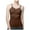 Coffee, variant on Lindreshi Camisole Tops for Women 2024 Women's Solid Color Shaping and Belly Tightening Seamless Body Strap Round Neck Vest