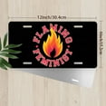 thumbnail image 2 of License Plate, Flaming Feminist Logo Decorative Front,Personalized Stainless Steel License Plate Cover For Men Women,12.2" X 6.2", 2 of 6