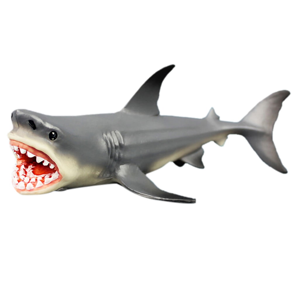 Megalodon Model Great Shark Figure Ocean Animal Toy Educational Kids Home Gift 