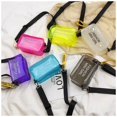 thumbnail image 5 of Bolso de verano tipo gelatina, pequeño, transparente, tipo sillín, portátil, bandolera con cadena, para mujer, 5 of 5