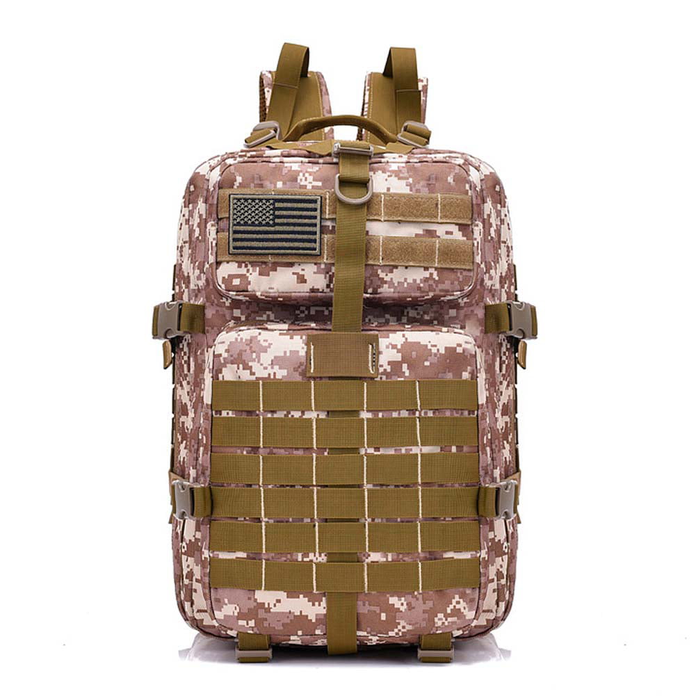 ZZKKO Camouflage Army Backpacks College Book Laptop Bag Camping Hiking Travel Daypack 