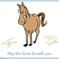 thumbnail image 2 of CafePress - May The Horse Be With You Body Suit - Baby Light Bodysuit, Size Newborn - 24 Months, 2 of 4