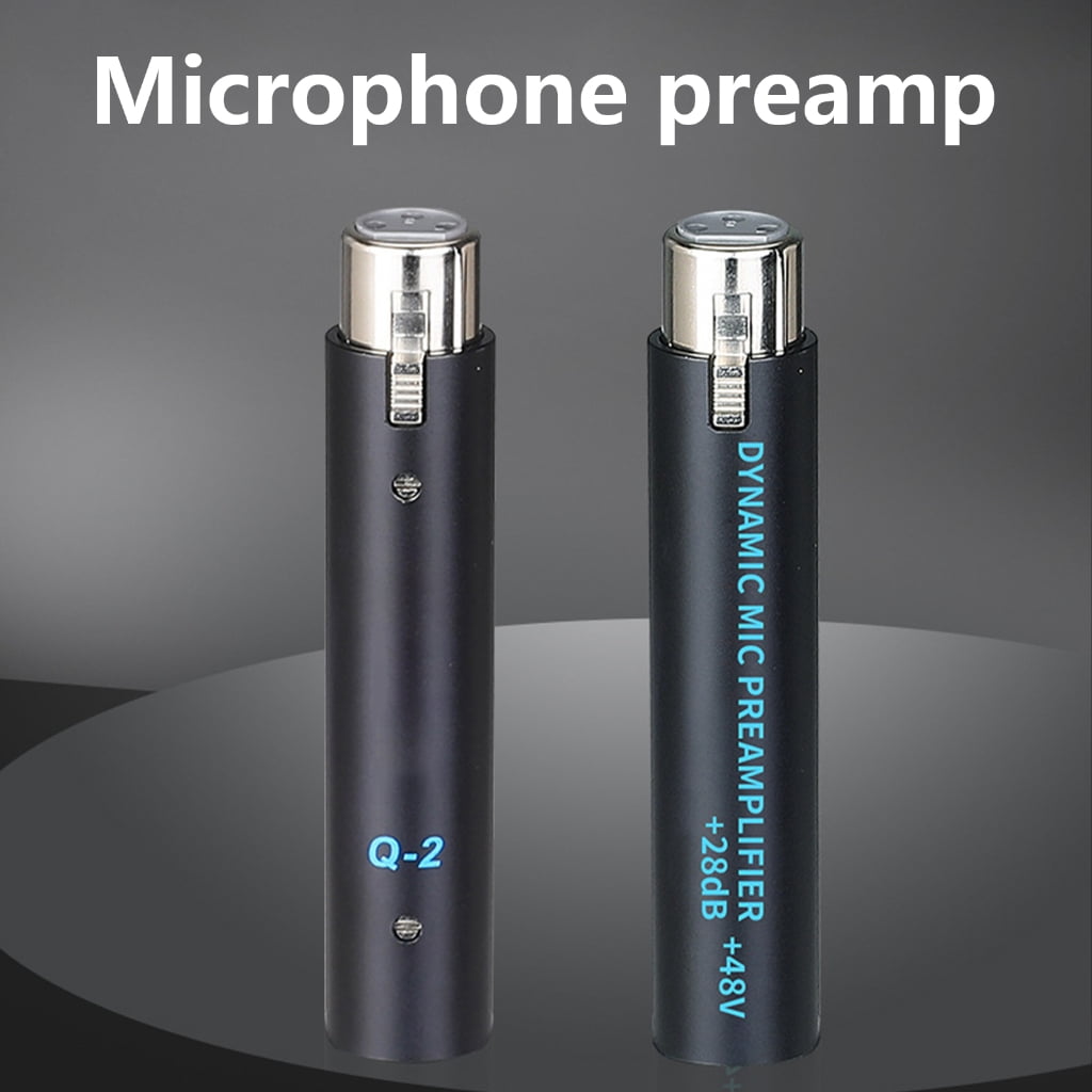 HiFi Microphones Preamp, 28dB Gains, Clear Sound Enhancements for Dynamic Mics