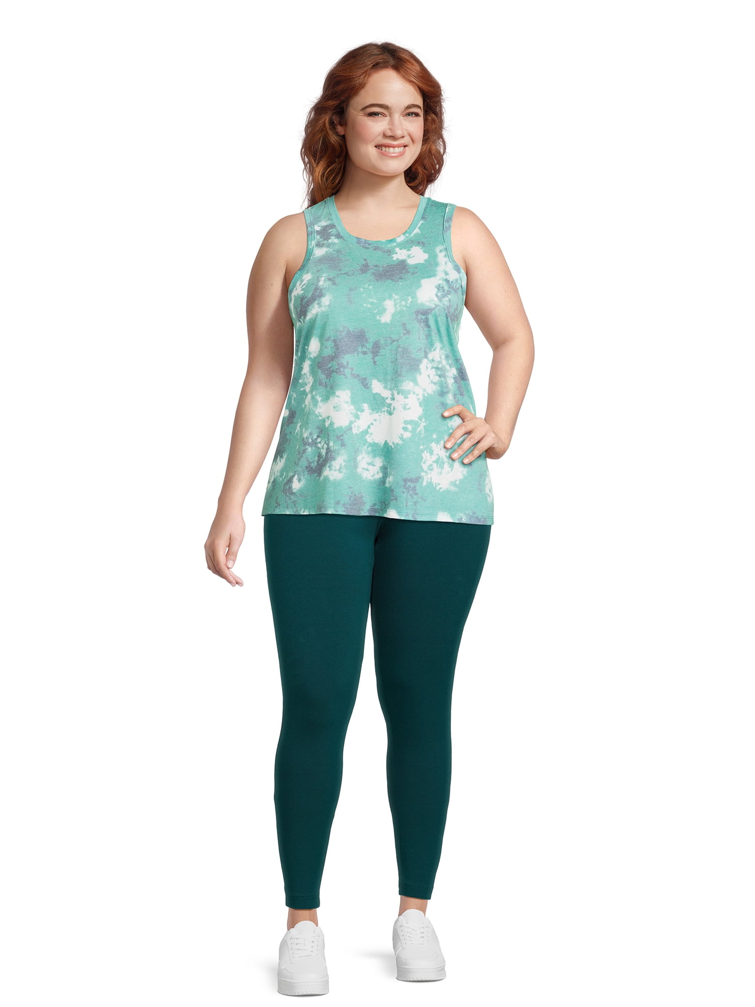 Terra & Sky Women's Plus Size Leggings, 2-Pack, Sizes 0X-5X