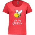 thumbnail image 3 of Inktastic I'm the Queen Cute Queen Bee Women's Plus Size T-Shirt, 3 of 5