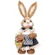 thumbnail image 3 of Muñeco de conejito de paja de Pascua de 35 cm de pie, figura decorativa realista hecha a mano para Estilo C, 3 of 9