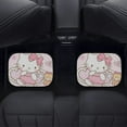thumbnail image 4 of Hello Kitty Car Floor Mats 4PC Set Anti Skid Vehicle Floor Mat Car Carpet for Front Rear Seats Universal Auto Interior Accessories, 4 of 8