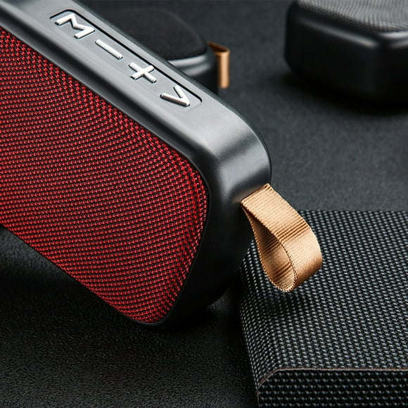 Speaker Outdoor Wireless Sound Box Handsfree Call Rechargeable speaker; handsfree Bluetooth-compatible 4.2 Speaker Plastic Sound Box, Red