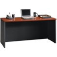 thumbnail image 3 of Sauder Via Wood Computer Desk in Classic Cherry/Black Accents, 3 of 4