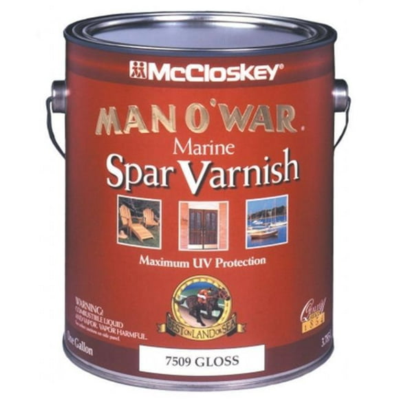 Valspar Brand 1 Gallon Gloss Man Oft. War Marine Spar Varnish Low VOC  80-6539 GL - Pack of 2