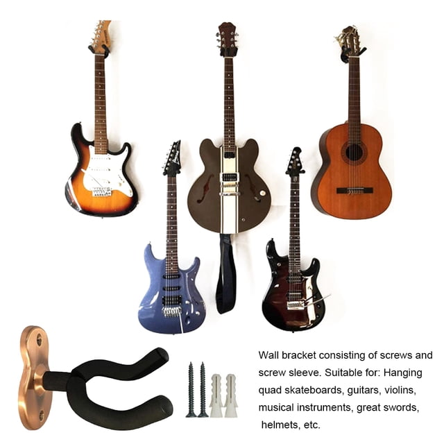 Acoustic Guitar Ukulele Wall Hanger Living Room Bedroom Violin Holder Guitars Bracket Stand String Instrument Rack Accessory 2 Pieces