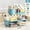 Blue, variant on 360° Rotatable Pegboard Desk Organizer with Drawer for Home, Office