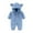QR1-Blue, variant on VKOYWKM Baby Boys Girls Romper with Ear Hooded Fuzzy Fleece Jumpsuit Infants Snowsuit Winter Winter Long Sleeve Zip Up Hooded Newborn Baby Onesies